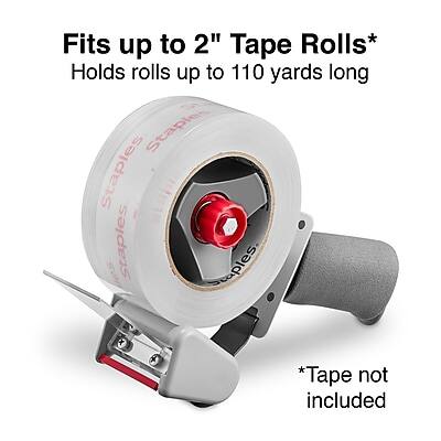 Fits up to 2" Tape Rolls*  
Holds rolls up to 110 yards long  
* Tape not included