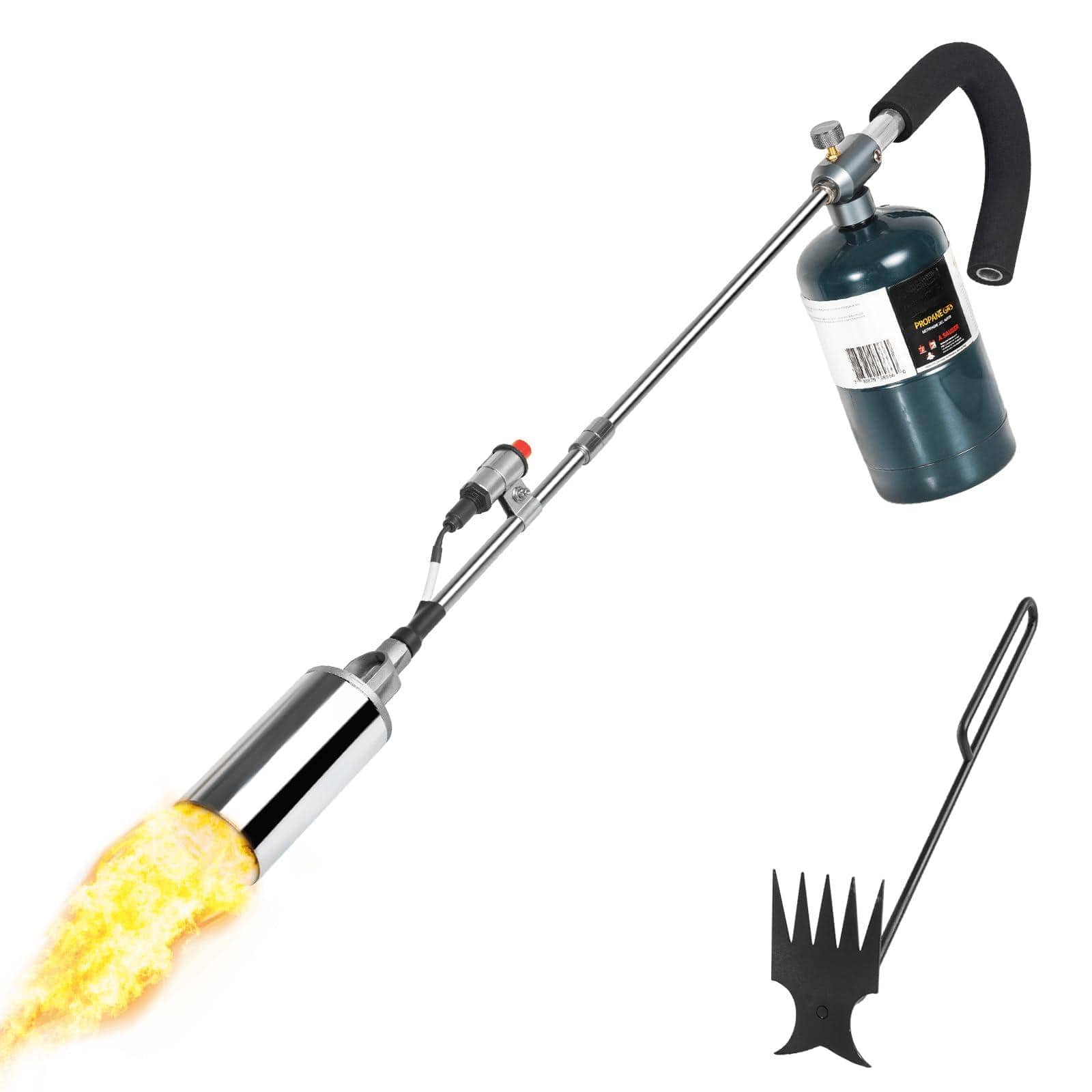 Front. JETRANSPORT - Propane Weed Burner Kit 360 000 Btu Blow With 1lb Converter Hose For Weeds Wood Roof Ice Snow Road Fire Start - Arm Weed Torch.
