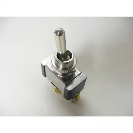 Front. Gardner Bender - Gardner Bender 20 amps Single Pole Toggle Switch Silver 1 pk - Silver.