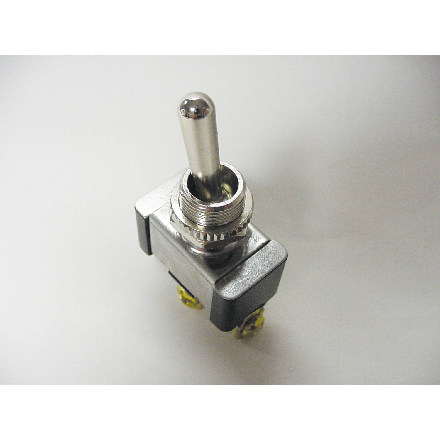 Front. Gardner Bender - Gardner Bender 20 amps Single Pole Toggle Switch Silver 1 pk - Silver.