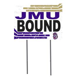 Jardine - James Madison Dukes 18'' x 24'' Bound Yard Sign - White