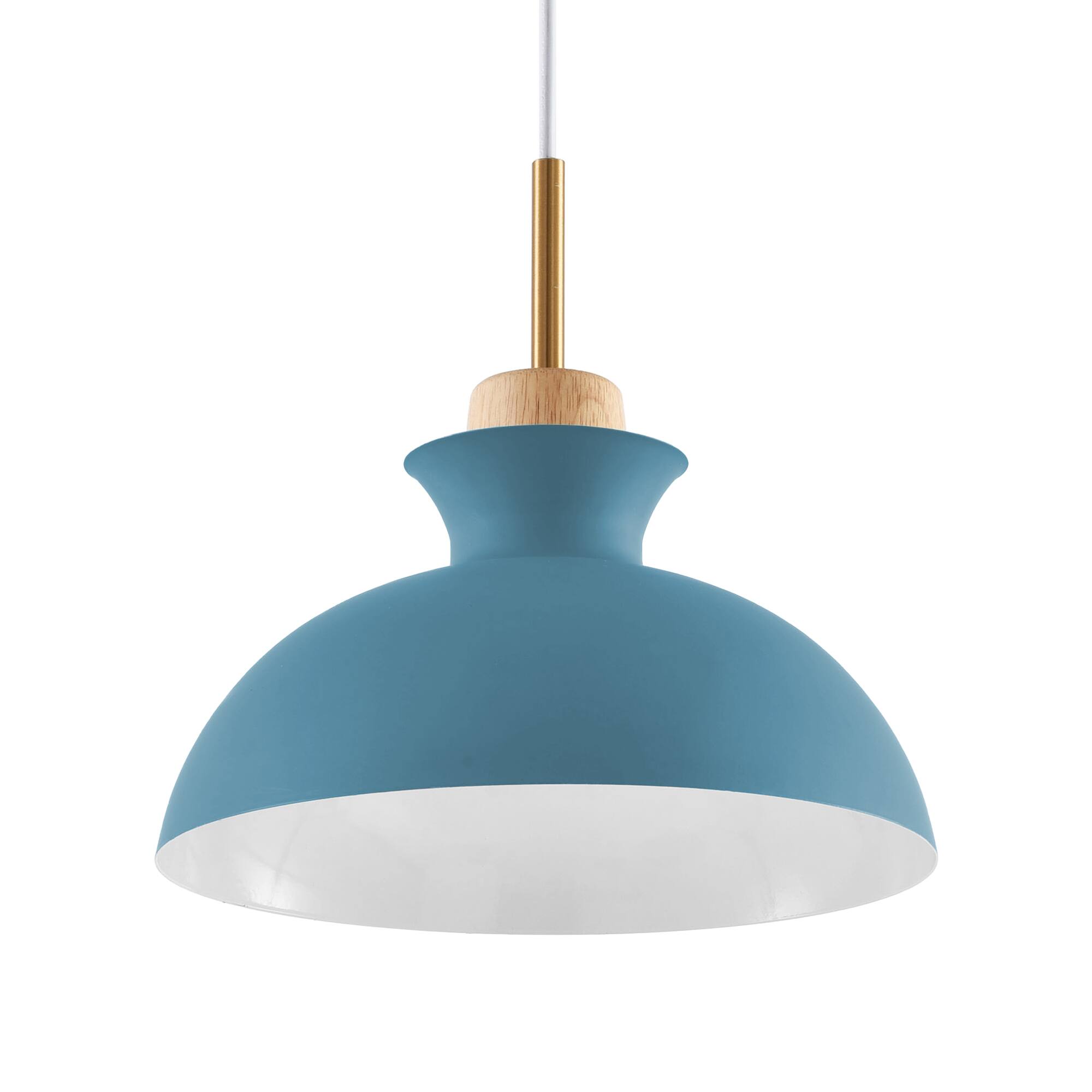 Alt View 8. Parrot Uncle - 1-Light Modern Blue Hanging Pendant Light - Blue.