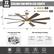 72 INCH CEILING FAN WITH LED LIGHTS
A: 6"
B: 10"
6" & 10" downrods included
16"
5.9"
72"
Average Room Size: Up to 400 sq. ft.
Flat and Sloped Ceiling MAX 15"
6 Speeds
3-Colors Light
Time Setting
Remote Control
Reversible