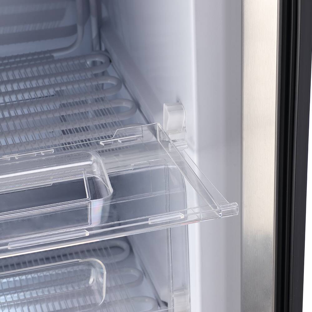 Alt View 6. Loheer - 2.8 Cu. Ft. Compact Upright Freezer with -9.4°F Deep Freeze and Mechanical Control - SILVER.