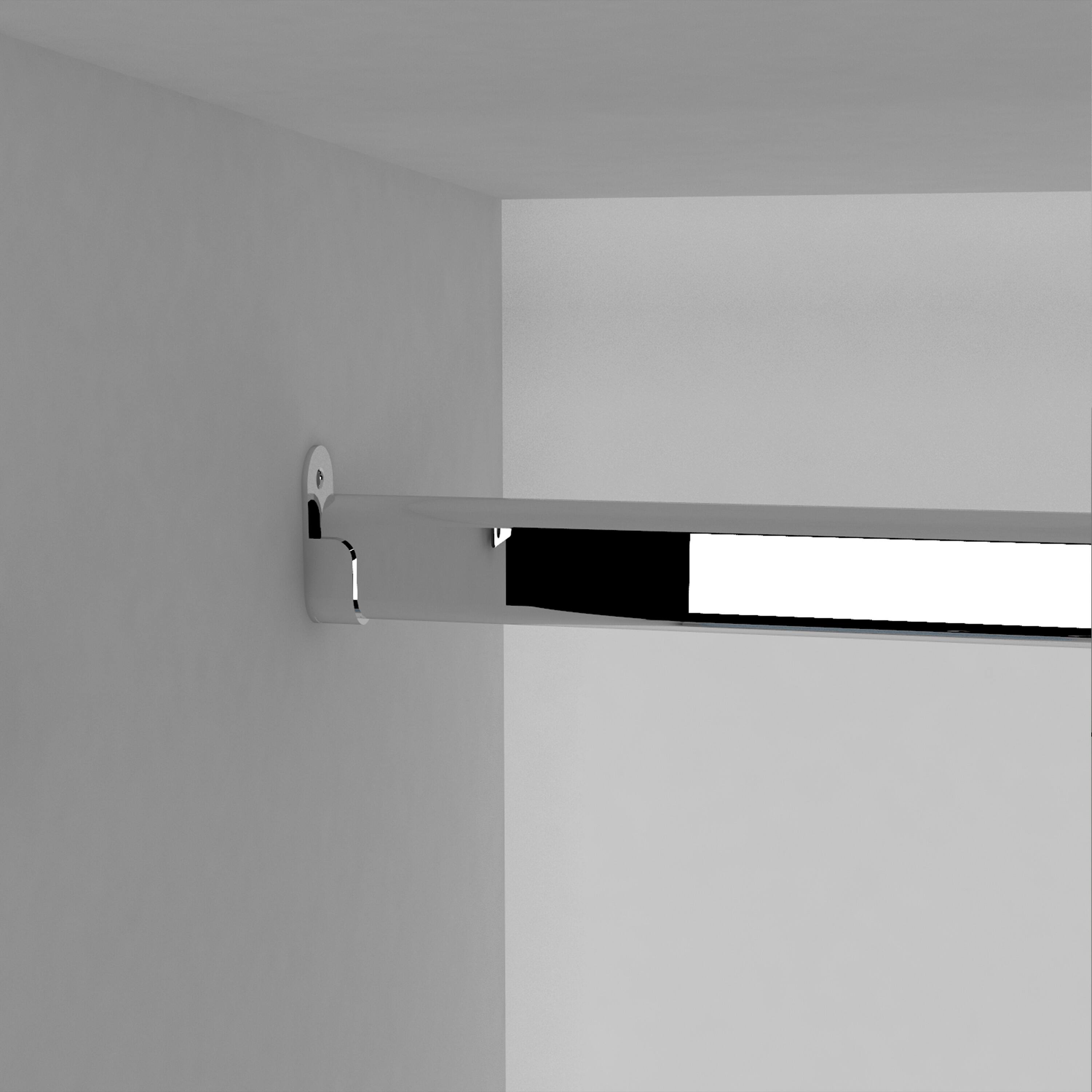 Back. TinyHomie - Kibo 6 Doors Armoire One Drawer Rod Seven Interior Shelves Black Wengue / White -Bedroom - Black White.