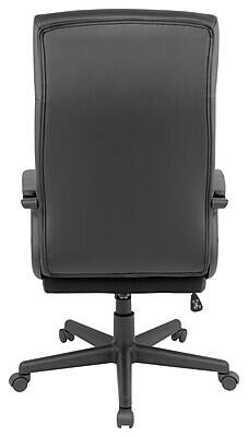 Alt View 1. Staples - Staples Rutherford Luxura Ergonomic Faux Leather Swivel Manager Chair, Black (ST45608V-CC) - Black.