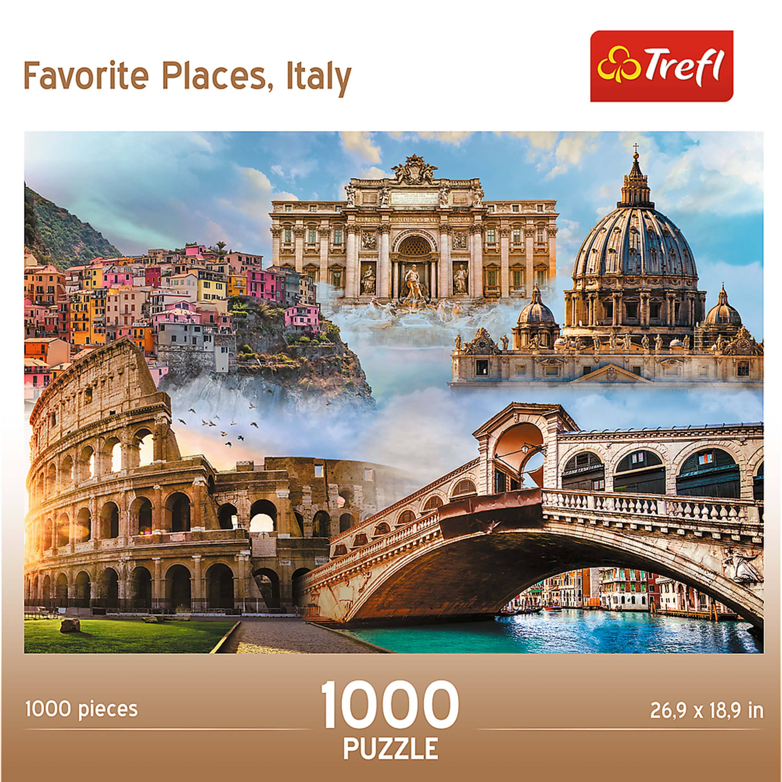 Favorite Places, Italy

1000 pieces

1000 PUZZLE

26.9 x 18.9 in

Trefl