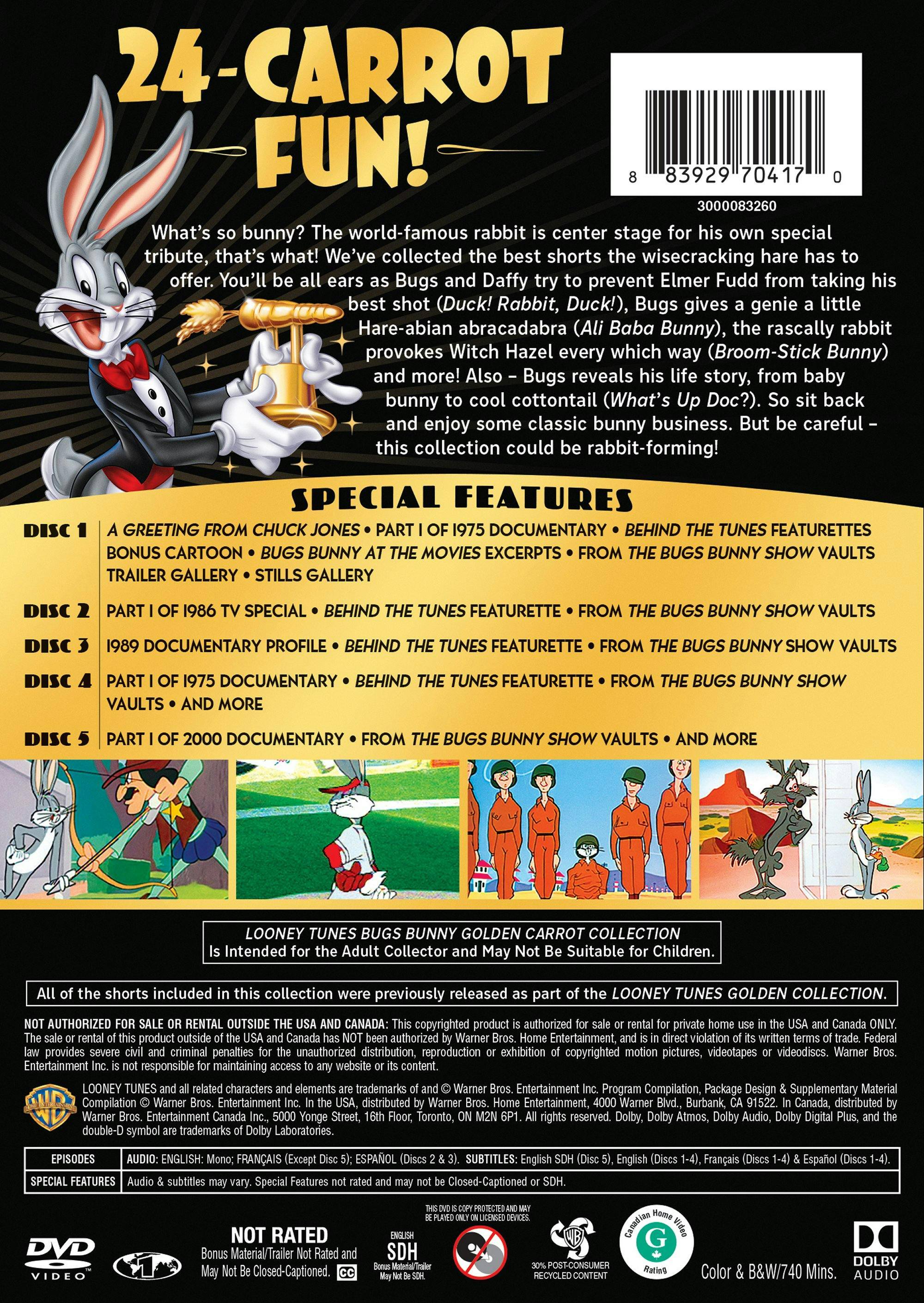 Angle. Bugs Bunny - Golden Carrot Collection (Box Set) [DVD].