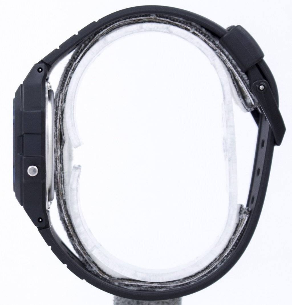 Left. Casio - Casio F-105W Digital Quartz Alarm Chrono Illuminator F-105W-1ADF WR Mens Watch - Black.