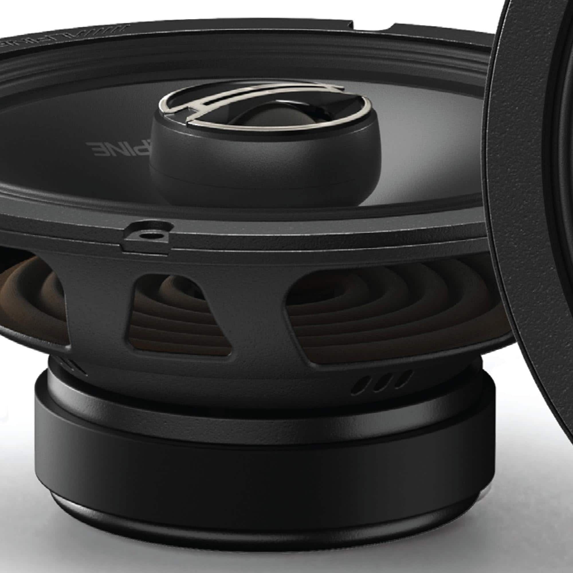 Alpine DM 65 G 6.5” Coaxial 2 Way Speaker Set, Pair Black/Gray DM