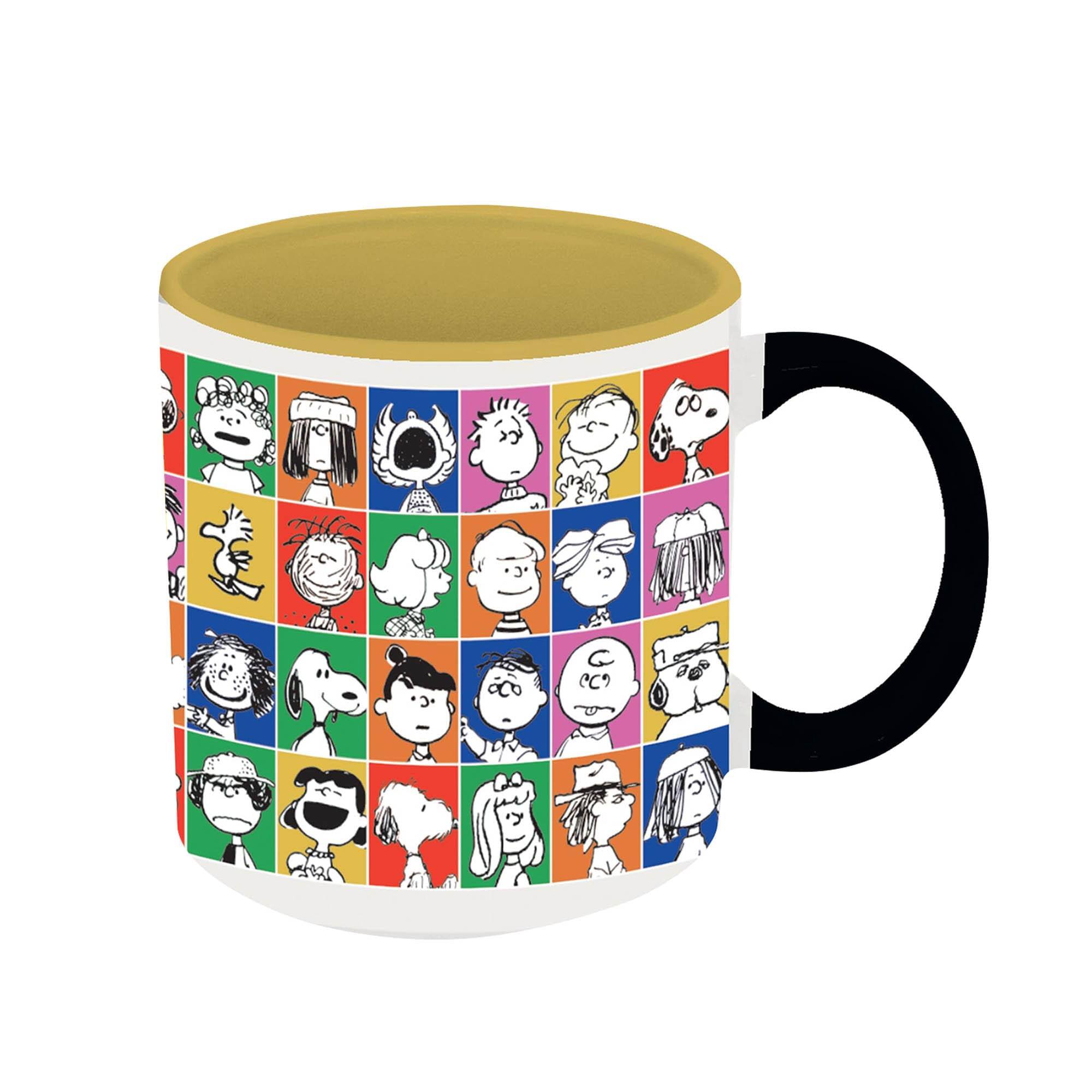 Alt View 1. Peanuts - Peanuts Faces 18oz Ceramic Mug - Multi-Colored.