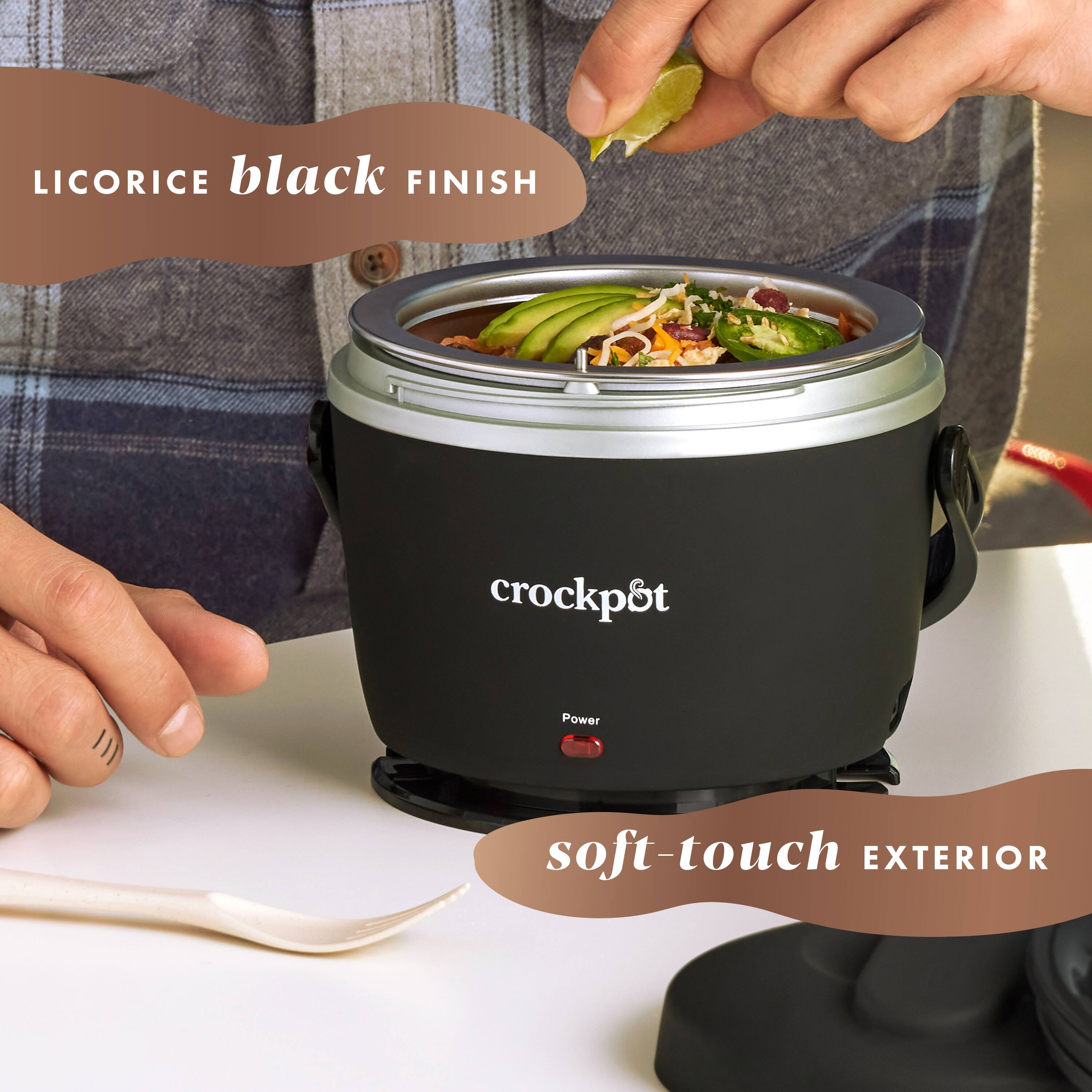 LICORICE black FINISH, crockpot, Power, soft-touch EXTERIOR