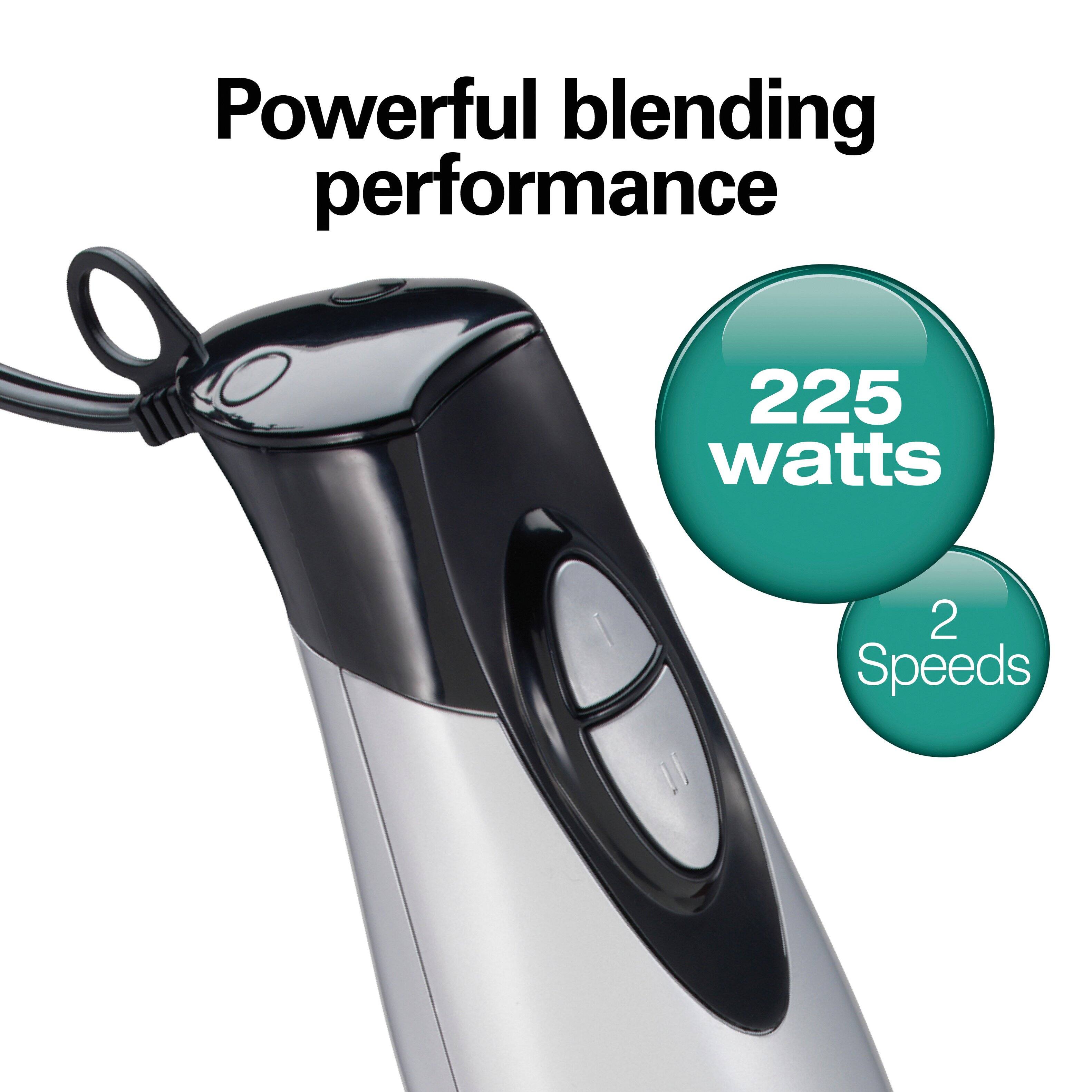 Powerful blending performance  
225 watts  
2 Speeds