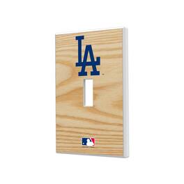 Keyscaper - Los Angeles Dodgers Baseball Bat Design Single Toggle Light Switch Plate - Multicolor