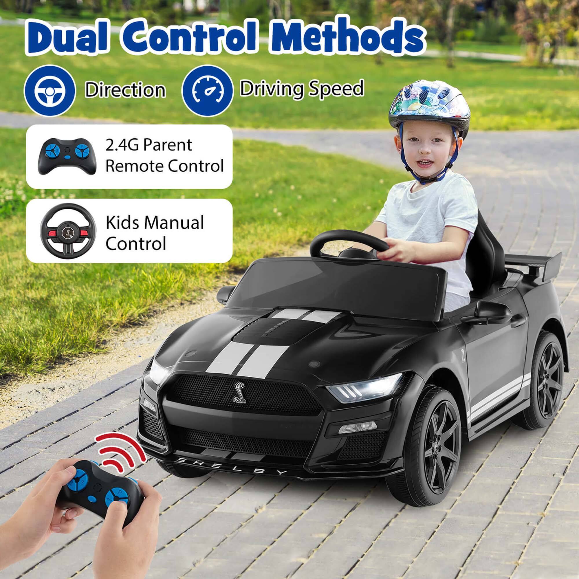 Dual Control Methods

- Direction
- Driving Speed

2.4G Parent Remote Control

Kids Manual Control