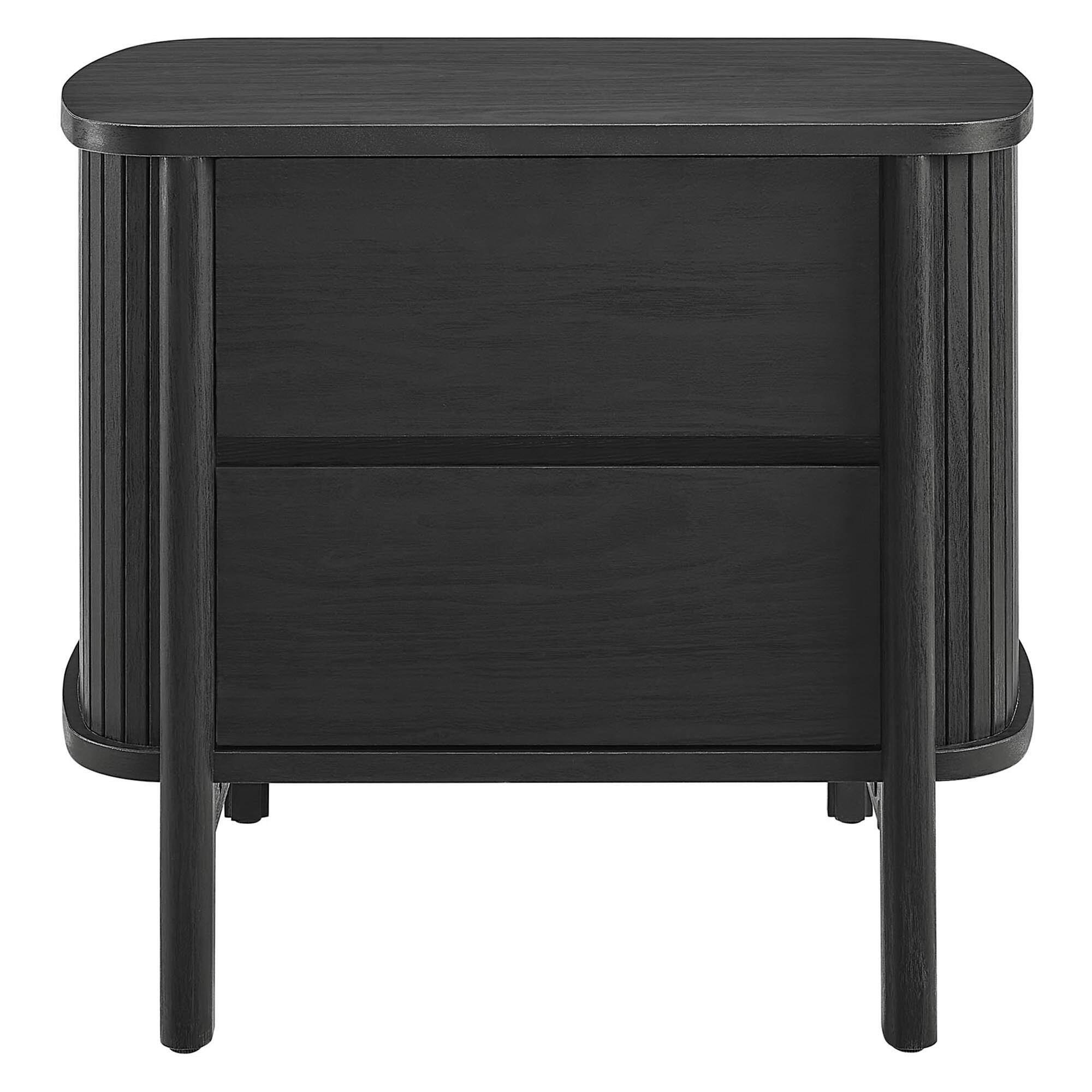 Alt View 6. Modway - Cadence 2-Drawer Nightstand by Modway - Black.