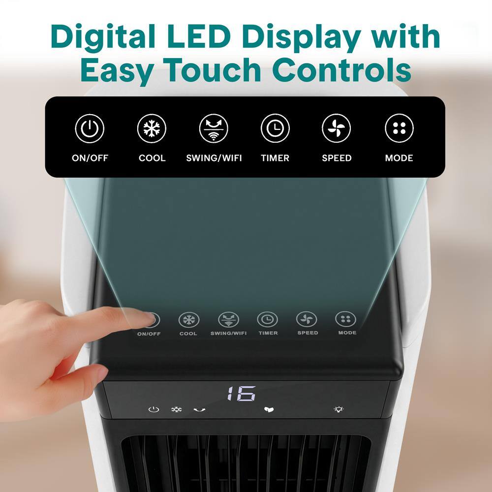 Digital LED Display with Easy Touch Controls

ON/OFF COOL SWING/WIFI TIMER SPEED MODE
