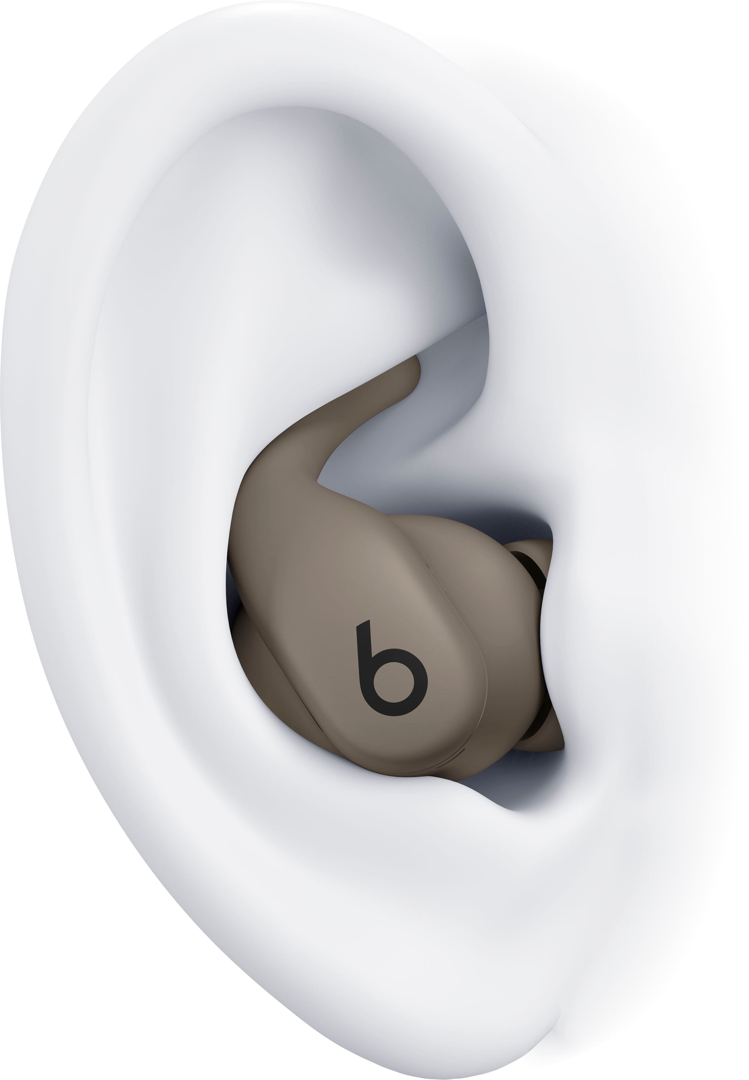 Alt View 16. Beats - Powerbeats Fit True Wireless Active Noise Canceling Earbuds - Gravel Gray.