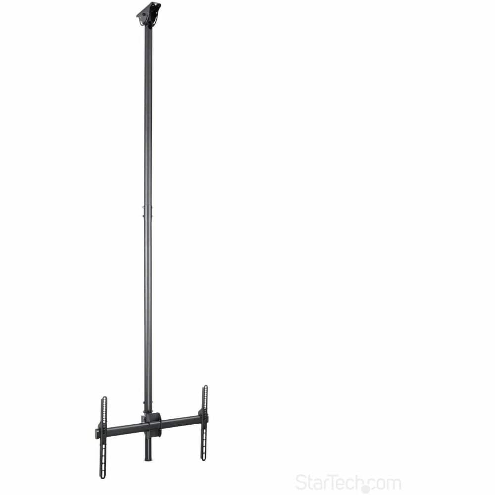 StarTech.com - TV Ceiling Mount, Full-Motion Hanging Single Screen Vesa Mount for 32"-75" TVs / Displays - Height Adjustable - Black