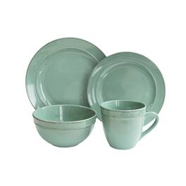 American Atelier - Olivia Seafoam 16-Piece Dinner Set - Green
