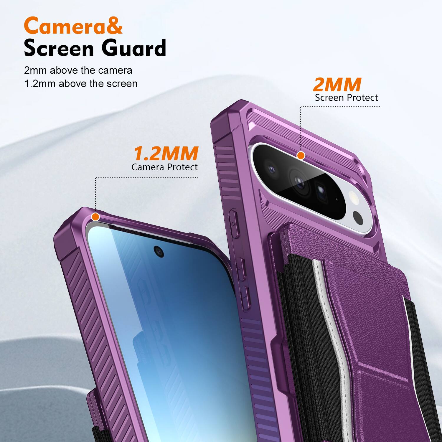 Camera & Screen Guard  
2mm above the camera  
1.2mm above the screen  

1.2MM Camera Protect  
2MM Screen Protect
