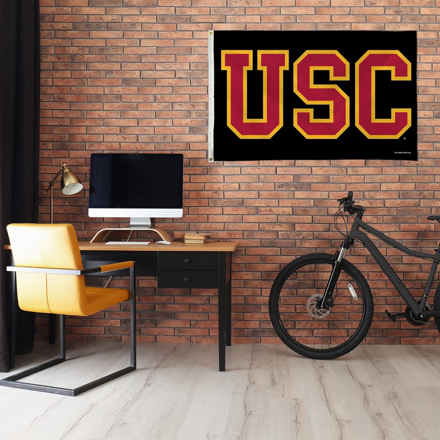 Alt View 1. Rico Industries - University of Southern California Trojans 3X5 Indoor or Outdoor Banner Flag - Multi.