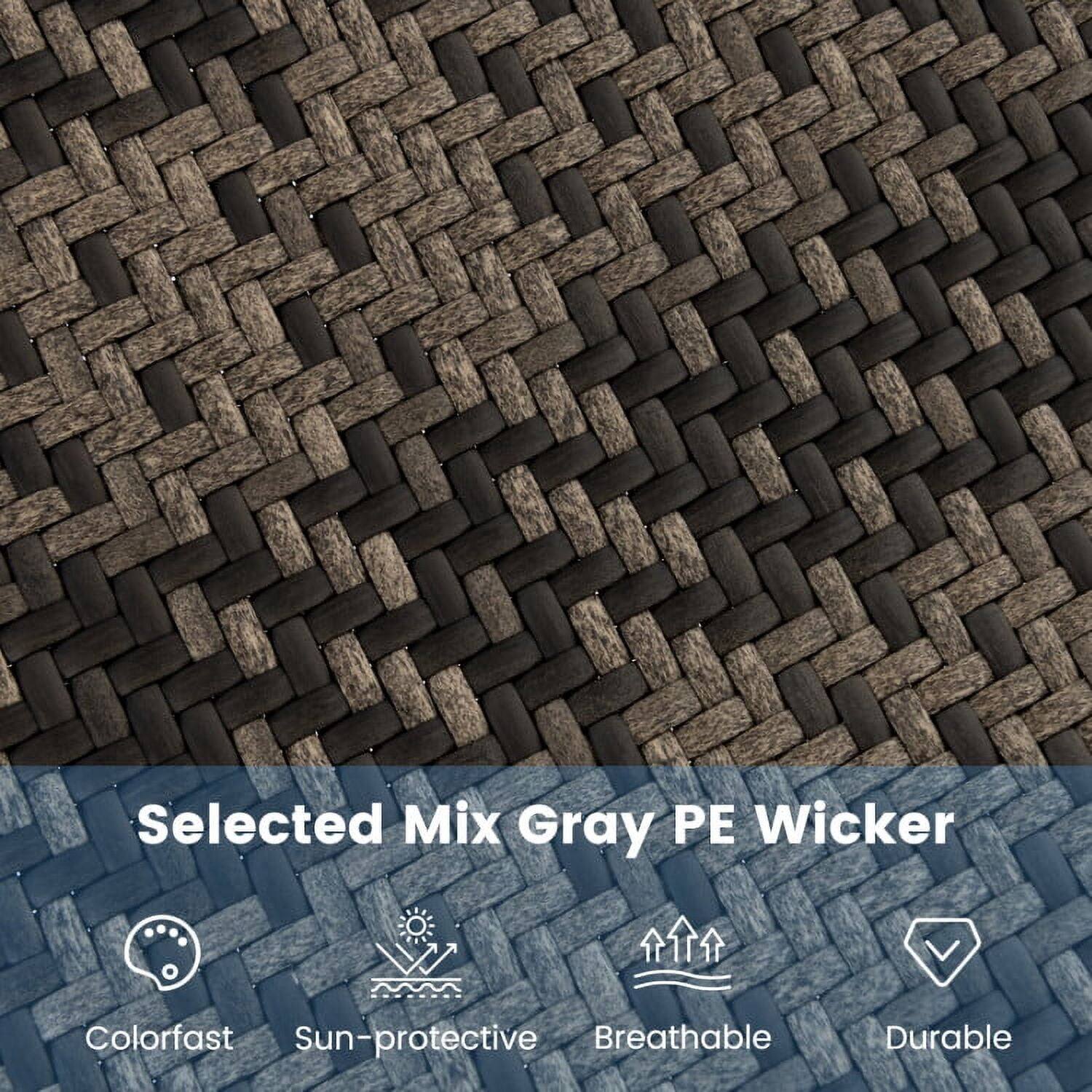 Selected Mix Gray PE Wicker

- Colorfast
- Sun-protective
- Breathable
- Durable