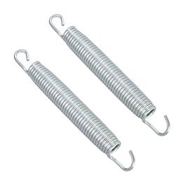 Unique Bargains - Trampoline Springs, Carbon Steel, 7in, 2pcs Replacement for Fitness Rebounder - Silver