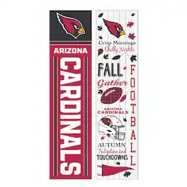 Evergreen Enterprises - Arizona Cardinals 47" Double Sided Fall Leaner Fan Sign - Multicolor