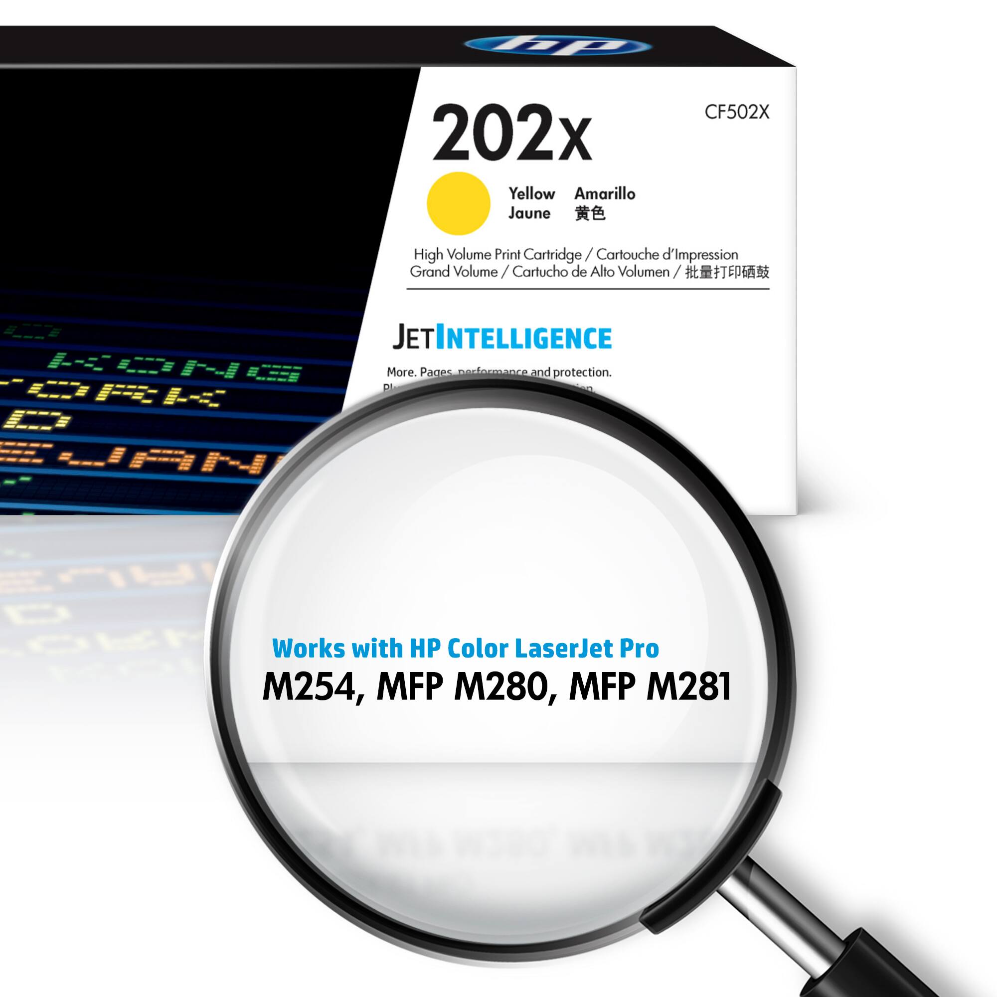 Alt View 1. HP - 202X High-Yield Toner Cartridge - Yellow.