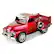 Front. QFX - Retro Classic Truck Portable Bluetooth Speaker with Bass Radiator and LED Lights - Red.