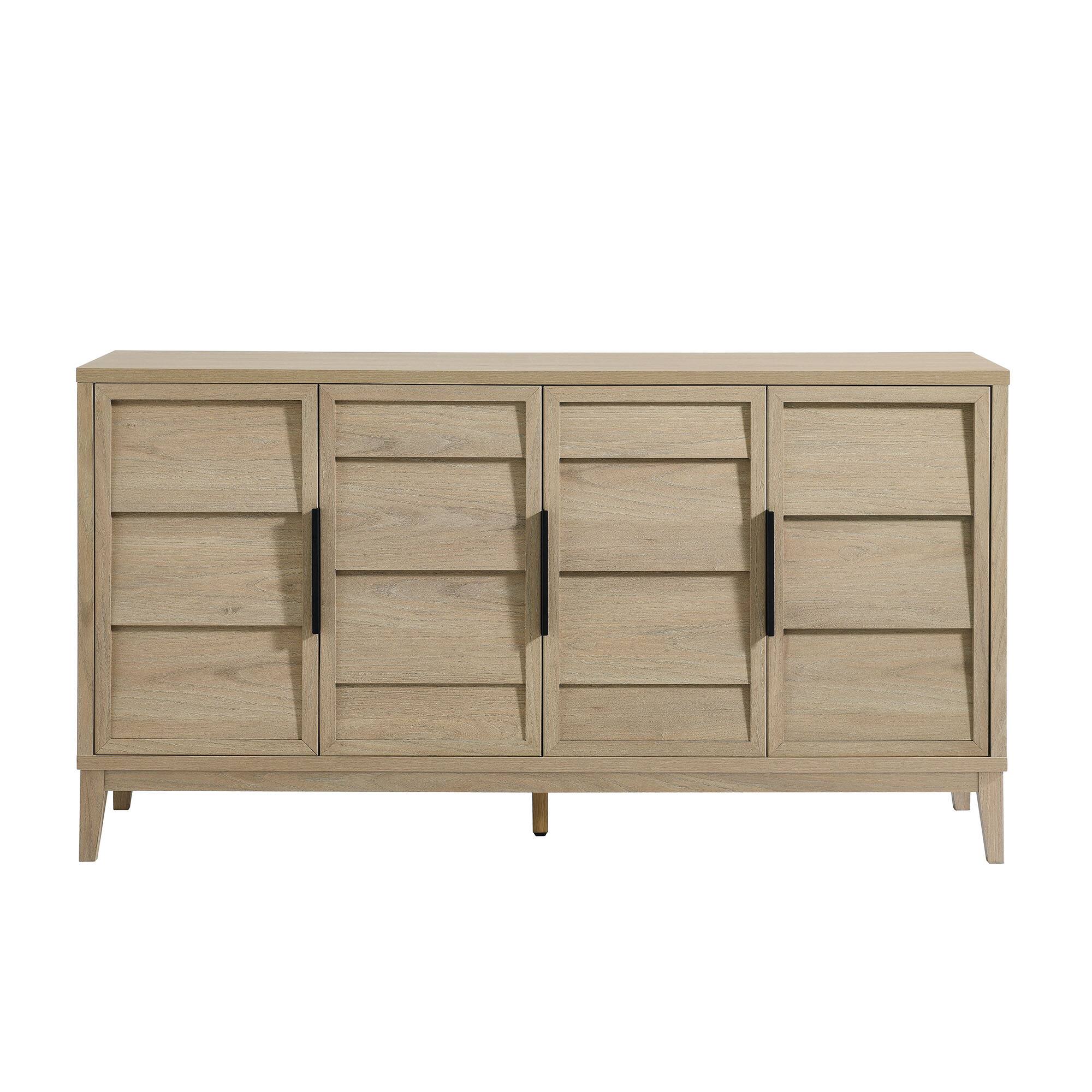Alt View 4. Modway - Sinya 4-Door Sideboard by Modway - Light Oak.