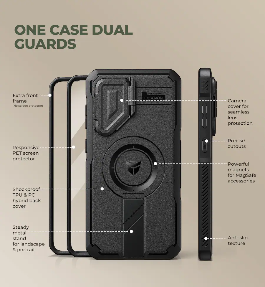 Removal Screen Protector From Computer Dexnor Hard Shell Case for Samsung Galaxy S26 FE with Camera Cover ...