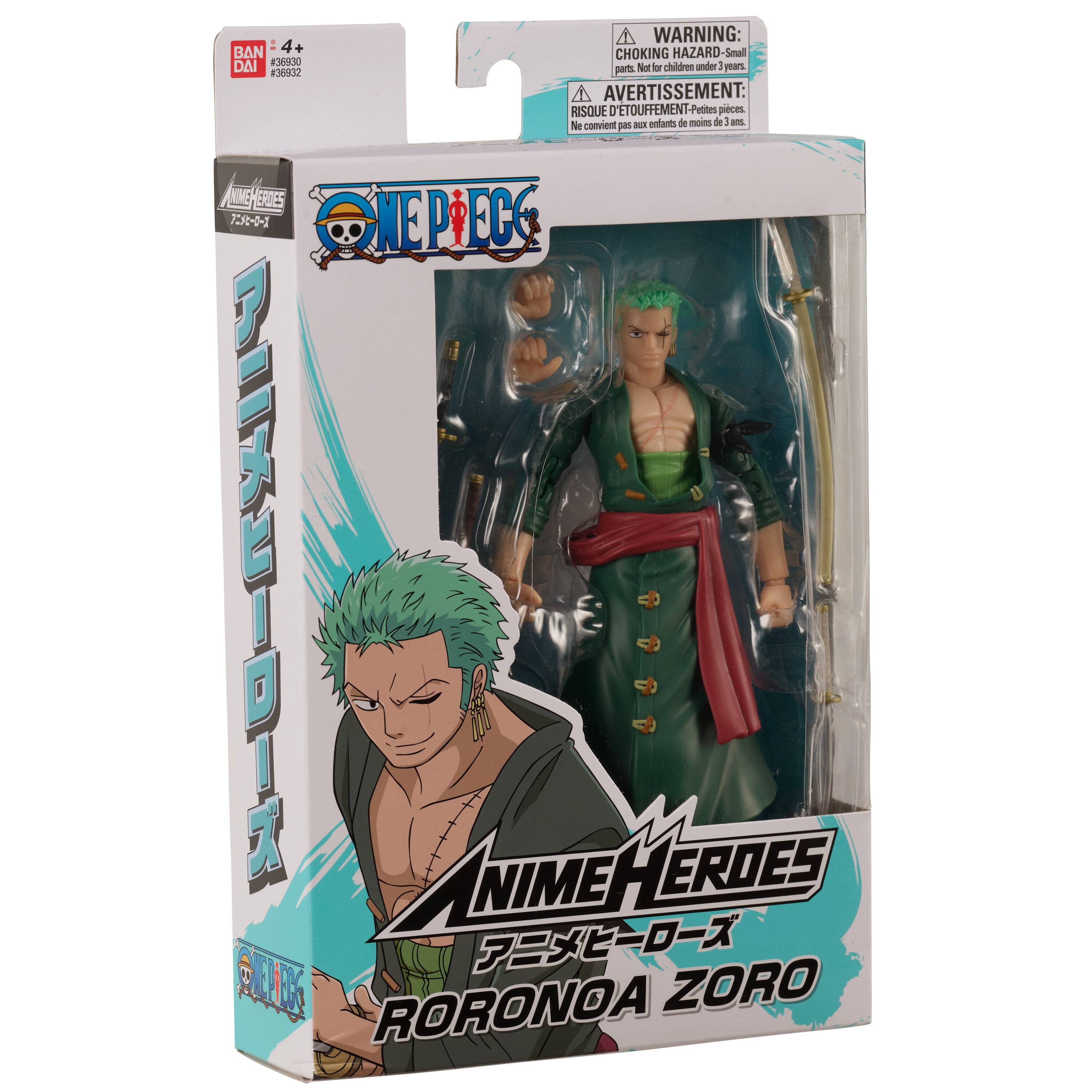 Alt View 19. Bandai - Anime Heroes One Piece 6.5" Action Figure - Roronoa Zoro.