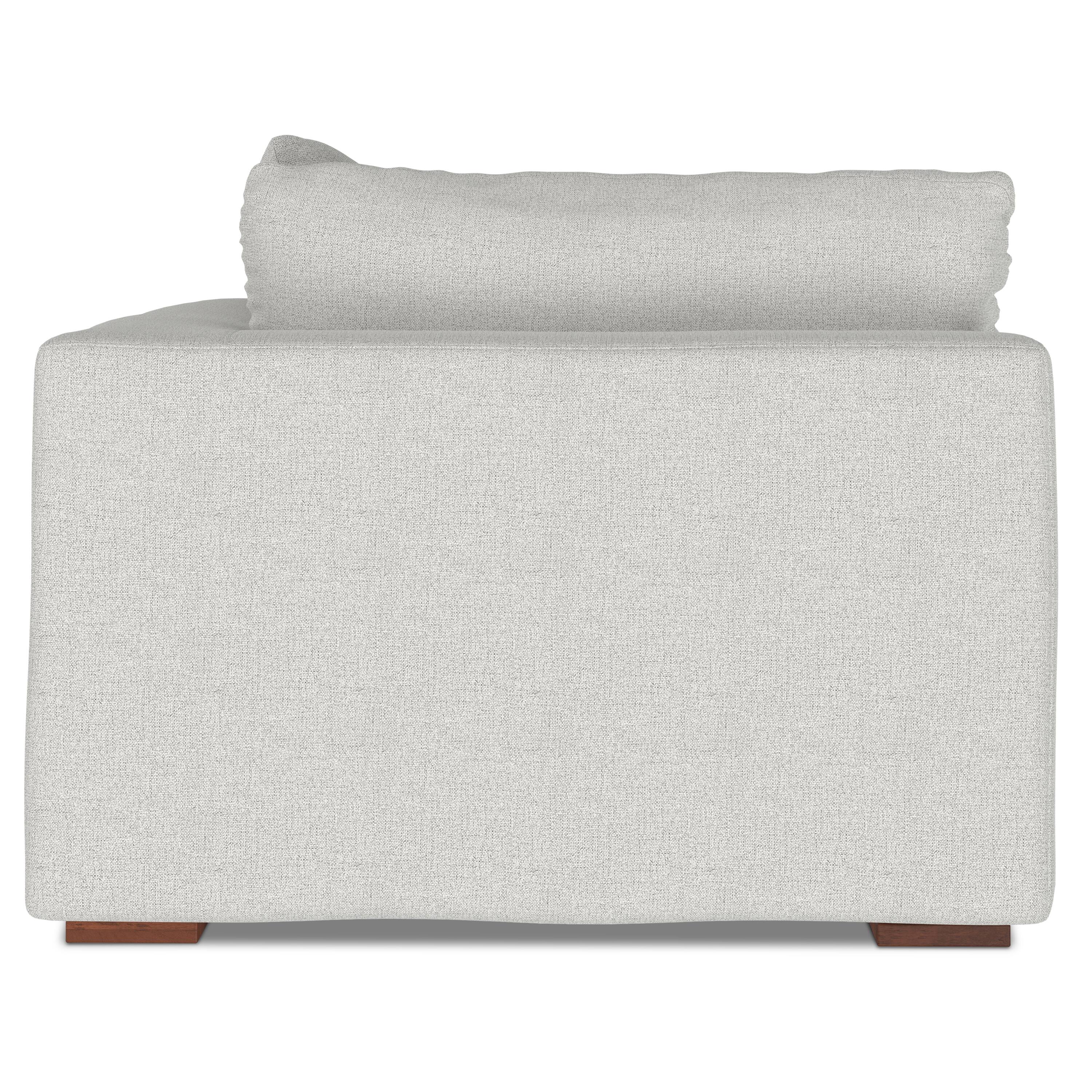 Back. Simpli Home - Jasmine Right-Arm Sofa Module in Performance Fabric - Cloud Grey.
