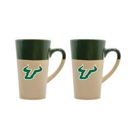 The Fanatic Group - South Florida Bulls 16oz. Two-Pack Ceramic Mug Set - Green