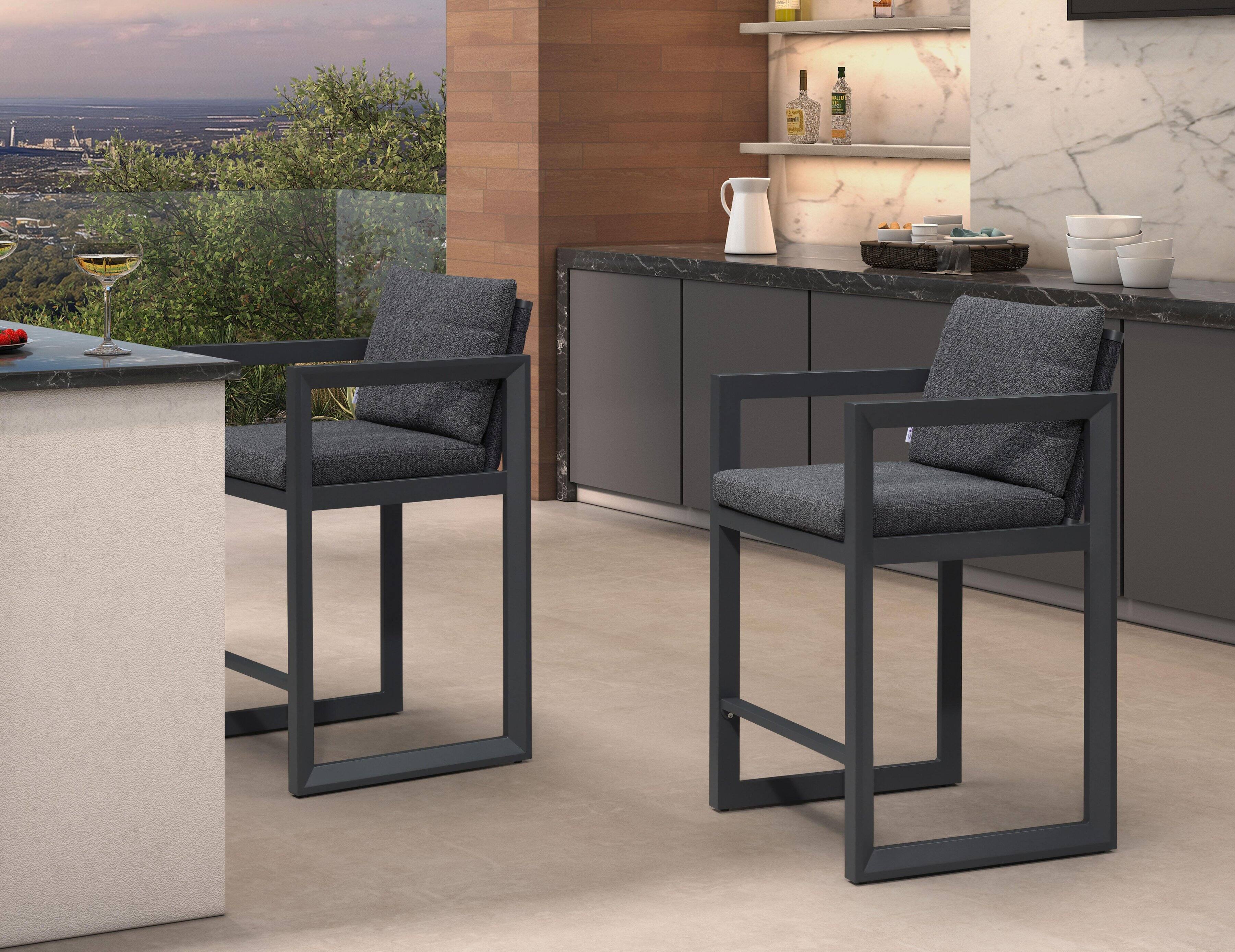 Dark Grey-Counter Stool