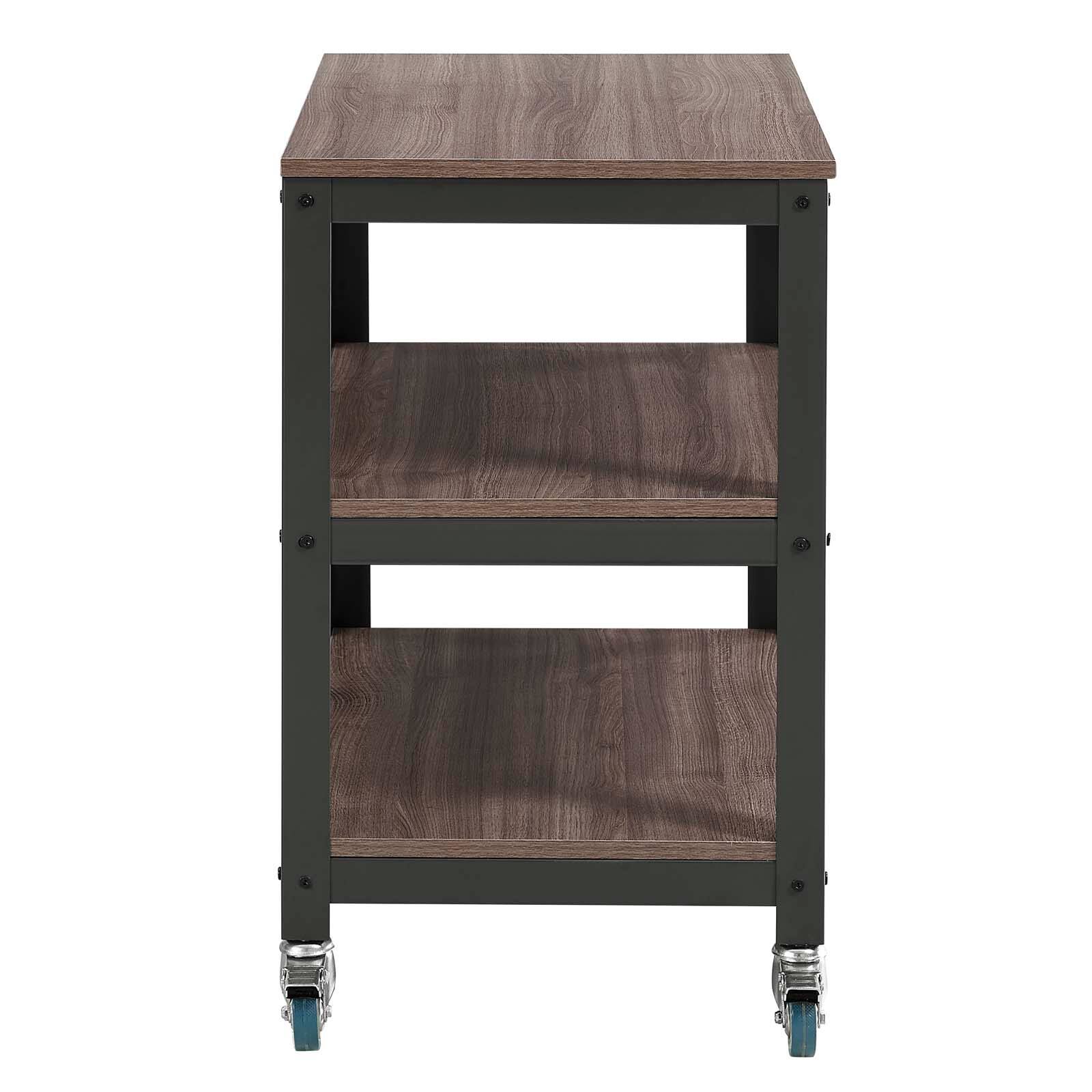 Back. Modway - Vivify Tiered Serving Stand by Modway - Gray Walnut.