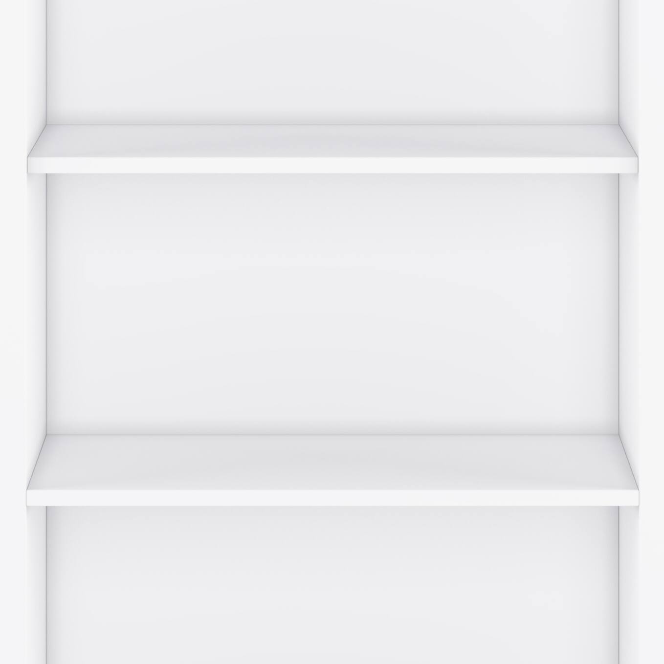 Alt View 13. Simpli Home - Amherst 5 Shelf Bookcase - White.