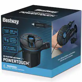 Bestway - PowerTouch: DC Electric Air Pump - Black