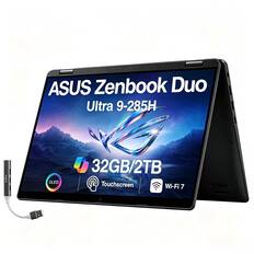 ASUS Zenbook Duo Ultra 9-285H
32GB/2TB
OLED
Touchscreen
Wi-Fi 7