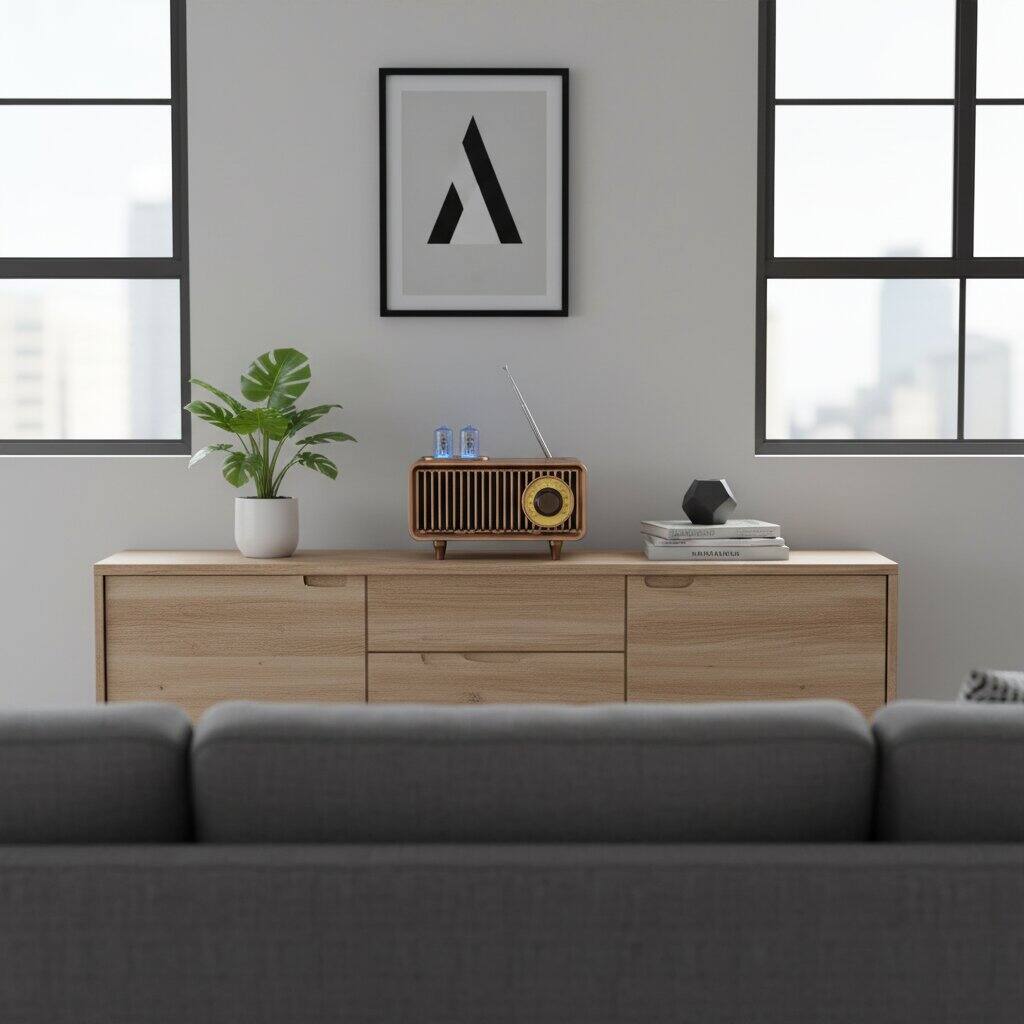 Alt View 1. Dazzed Corner - Retro Bluetooth Speaker, Vintage Radio,Portable Speaker - Yellow.