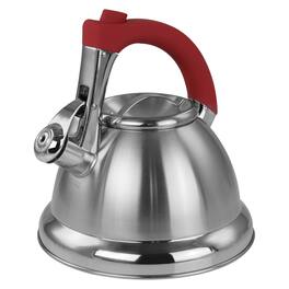 Mr. Coffee - 1.8 quart Stainless Steel Whistling Tea Kettle - Silver
