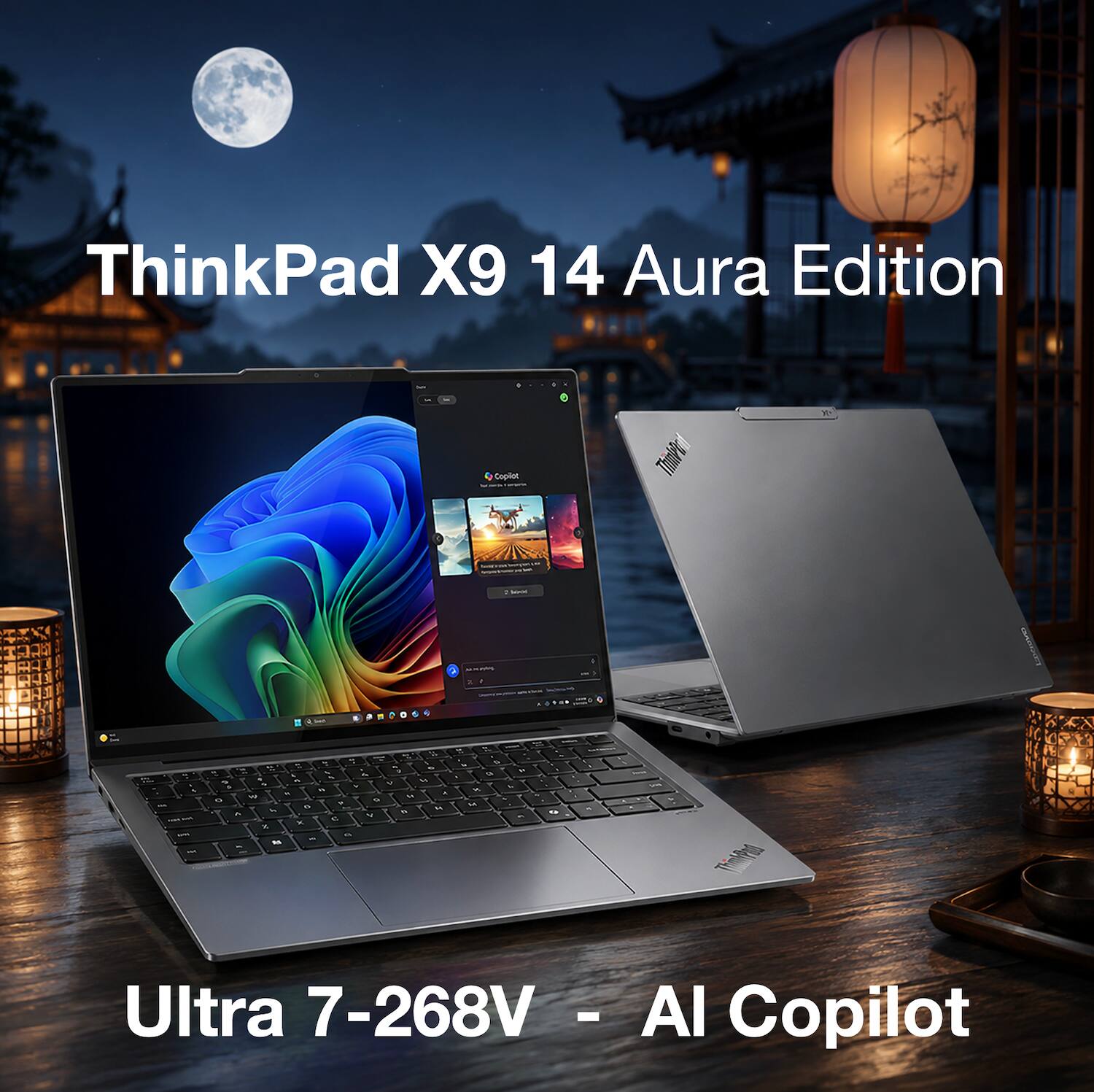 ThinkPad X9 14 Aura Edition  
Copilot  
Ultra 7-268V - AI Copilot