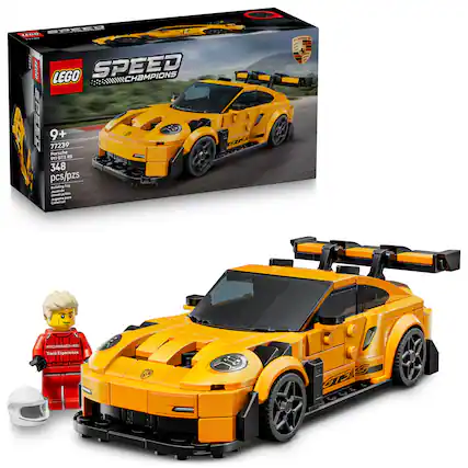 ETEM -- M I O. | NU8 SPEED LEGO CHAMPIONS I wda FRE 9+ I 77239 Porsche GT3 RS 348 pcs/pzs Building Toys - Track Experience