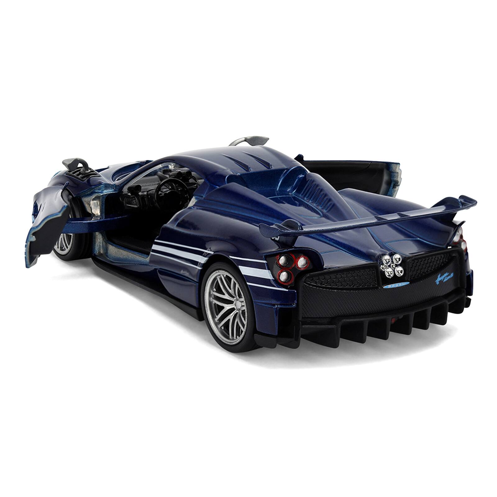 Alt View 3. Jada - Pagani Huayra Roadster BC Blue Metallic with White "Fast X" 2023 Movie "25th Anniversary" 1/32 Car by Jada.