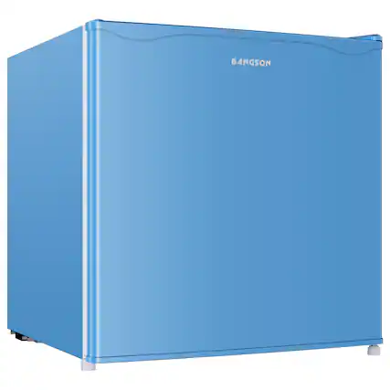 Front. BANGSON - BANGSON 1.7 Cu.Ft Mini Fridge Freezer, Compact Refrigerator for Dorm Bedroom Apartment, Blue - Blue.