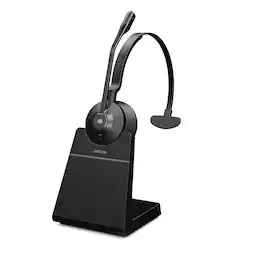 Jabra - engage 55 - usb-a uc mono with charging stand wireless headset / music - Black