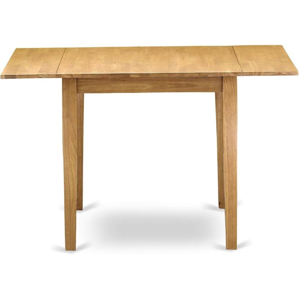 Left. FurniFact - Solid Wood Small Dining Table for 2 with Chairs - Brown.