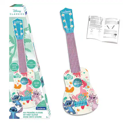 Disney Classics LexiBook
Learning guide included
Guide d'apprentissage inclus
STTCH 53 21"
LEXIBOOK
MA PREMIERE GUITARE
MY FIRST GUITAR
MEINE ERSTE GITARRE
3+